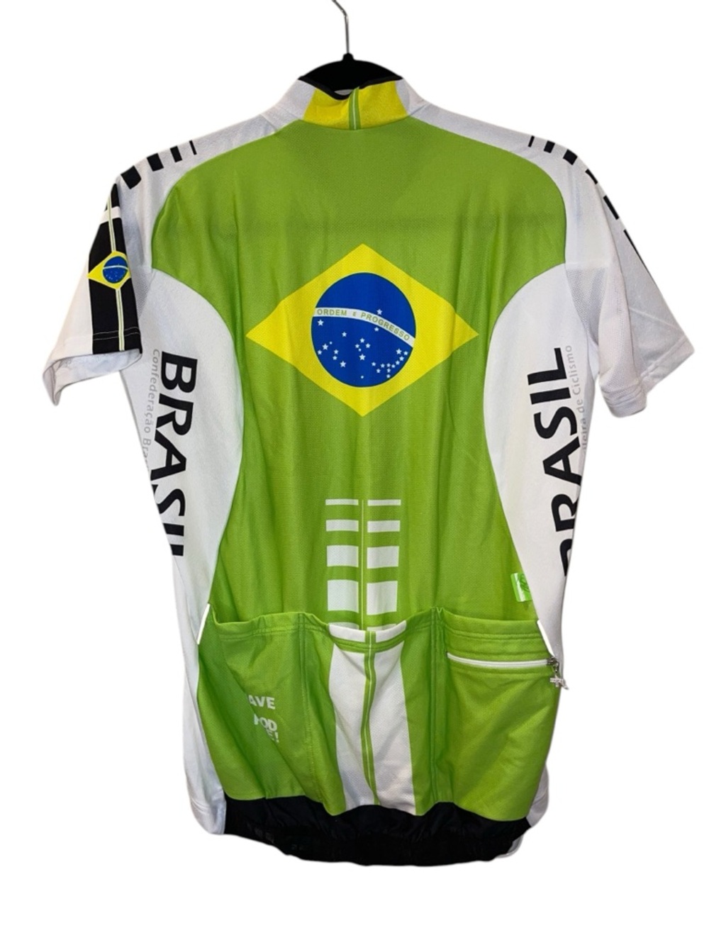 ASSOS BRASIL EQUIPE Men’s Full Zip Short Sleeve BRAZIL NATIONAL JERSEY Large